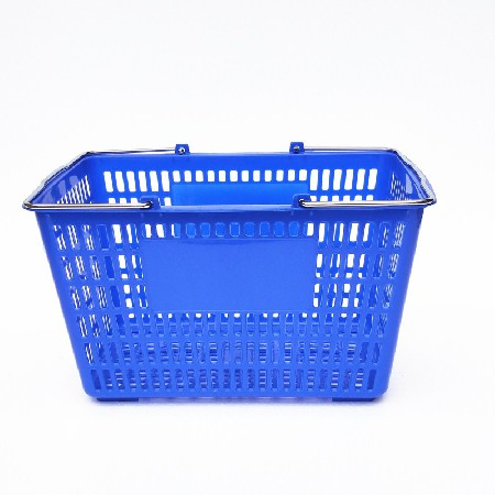 Plastic shopping basket (blue)